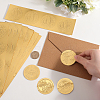 CRASPIRE 40 Sheets 4 Styles Self Adhesive Gold Foil Embossed Stickers DIY-CP0010-46-3