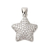 Brass Micro Pave Cubic Zirconia Pendants KK-A228-03P-1