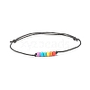 2Pcs Glass Seed Braided Cord Bracelets Set BJEW-JB07891-5