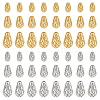   48Pcs 6 Styles Brass Hollow Spacer Beads KK-PH0006-25-1
