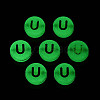 Luminous Frosted Acrylic Beads FACR-T008-02U-3