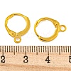 Brass Huggie Hoop Earring Findings KK-E138-G-NF-3