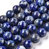 Natural Lapis Lazuli Round Bead Strands X-G-E262-01-10mm-4