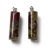 Natural Mixed Stone Pendants G-E135-02P-3