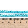 Baking Paint Electroplated Synthetic Non-magnetic Hematite Beads Strands G-H072-A01-01B-4