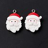 Christmas Theme Opaque Resin Pendants LS-FIND-E025-14-3