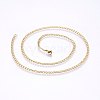 304 Stainless Steel Curb Chain Necklaces MAK-L015-30B-2