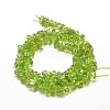 Natural Olive Quartz Chip Beads Strands X-G-E271-89-2