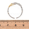 304 Stainless Steel Open Cuff Rings for Women RJEW-K321-01D-5