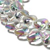 Electroplate Glass Beads Strands X-EGLA-B008-01A-HR01-2