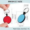 AHADEMAKER 6Pcs 6 Colors Blank Silicone Pet ID Tags AJEW-GA0005-09-2