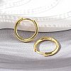 Brass Huggie Hoop Earrings EJEW-K083-29G-2