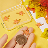 8Pcs 304 Stainless Steel Enamel Pendants STAS-BBC0005-36-3