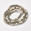 Electroplate Opaque Glass Beads Strands LS-EGLA-A034-P4mm-S17-2