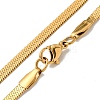 Brass Snake Chain Necklaces for Women NJEW-G084-03G-2