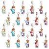 20Pcs Mixed Gemstone European Dangle Charms FIND-PH0020-43-1