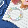 6mm Dyed Natural Selenite Round Beaded Stretch Bracelets for Women BJEW-JB10815-2