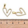 Brass With Cubic Zirconia Pendants KK-Q006-14G-3