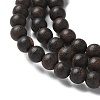 Natural Ebony Wood Beads Strands WOOD-P011-03-4mm-A-3