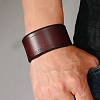 Flat Sided Cowhide Leather Cord Bracelets BJEW-CL0001-59-4