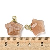 Natural Sunstone Pendants G-P540-01G-09-3