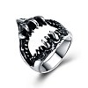 Men's Stainless Steel Finger Rings RJEW-BB29907-12-1