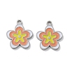 304 Stainless Steel Enamel Pendants STAS-P339-16P-02-1