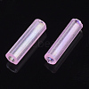 Transparent Colours Rainbow Glass Bugle Beads TSDB6MM01-3