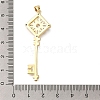 RacRack Plating Brass Micro Pave Cubic Zirconia Big Pendants ZIRC-F142-51G-3