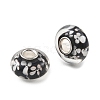 Lampwork & Brass Core European Beads LAMP-P019-01P-08-2