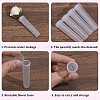 50Pcs Column Plastic Floral Water Tubes for Flower Arrangements AJEW-GF0014-22-6