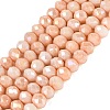 Anti-Tarnish Electroplate Rondelle Glass Beads Strands EGLA-T021-3mm-17-16-1