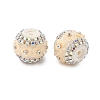 Bling Resin Rhinestone Flower Beads LS-OACR-D310-01P-C-1