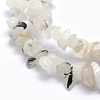 Natural Tourmalinated Quartz/Black Rutilated Quartz Beads Strands G-P332-18-2