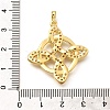 Rack Plating Brass Micro Pave Cubic Zirconia Pendants KK-L226-029G-3