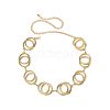 Double Ring Alloy Link Chain Waist Belly Chains for Women FS-WG31063-02-4