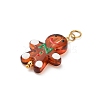 Christmas Handmade Lampwork Pendants STAS-C147-03D-2
