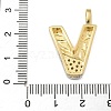 Brass Micro Pave Cubic Zirconia Pendants KK-B126-02G-V-3