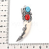 Tibetan Style Alloy Big Pendants PALLOY-N182-07A-AS-3