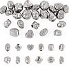 24Pcs 12 Styles Hammered 304 Stainless Steel Beads STAS-TA0006-52-1