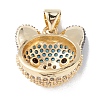 Brass Micro Pave Cubic Zirconia Pendants KK-M240-02-4