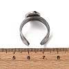 304 Stainless Steel Open Cuff Findings STAS-R123-02G-P-3