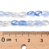 Electroplated Glass Beads Strands EGLA-P067-02A-03-4