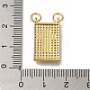 Rack Plating Brass Micro Pave Clear Cubic Zirconia Pendants KK-G500-01A-G-3