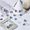 120Pcs 10 Styles Electroplate Transparent Glass Beads Sets EGLA-SP0001-25-4