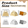 8Pcs 2 Colors Iron Pendants IFIN-LP0001-50-2