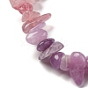 Natural Rose Quartz & Madagascar Rose Quartz & Amethyst Beads Strands G-L610-A08-B01-3