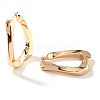 Chic Minimalist Elegant U-shaped Sparkling Brass Hoop Earrings Fashion Jewelry WP8553-1-1