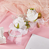 CRASPIRE 2Pcs 2 Style Silk Cloth Imitation Flower Boutonniere & Wrist Corsage AJEW-CP0005-81-4
