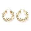 Brass Hoop Earrings EJEW-P264-A11-G-1
